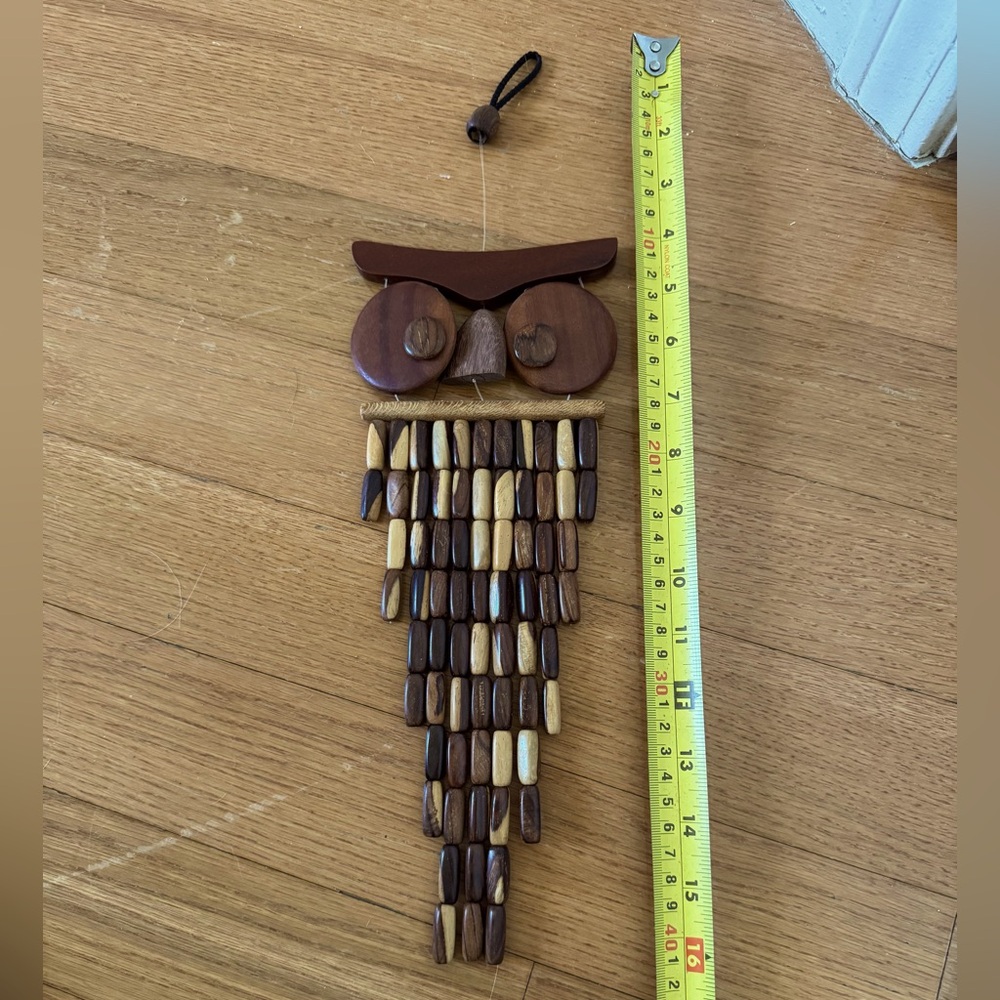 Handmade Wooden Owl Wall Hanging